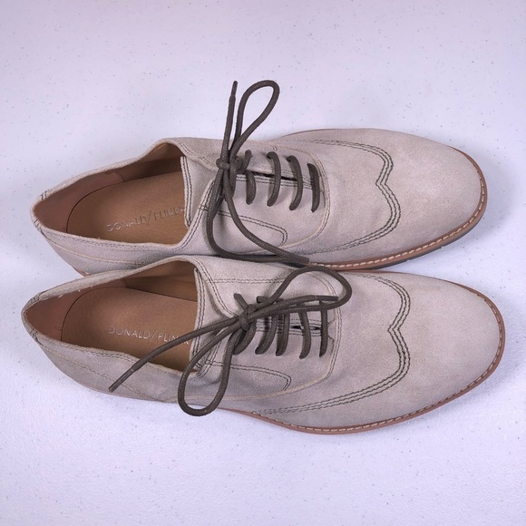 DONALD J. Pliner Sennet Beige Suede Oxfords Shoes main image 6